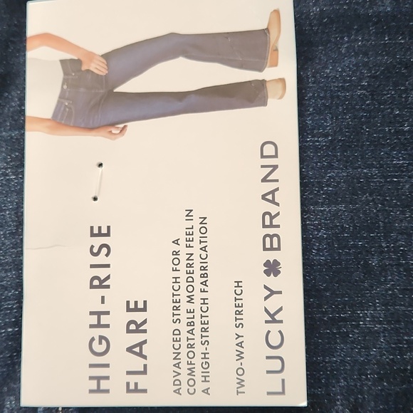 New Lucky Brand High Rise Flare 2 Way Stretch Jeans (Available in Sz 12 - Picture 7 of 10